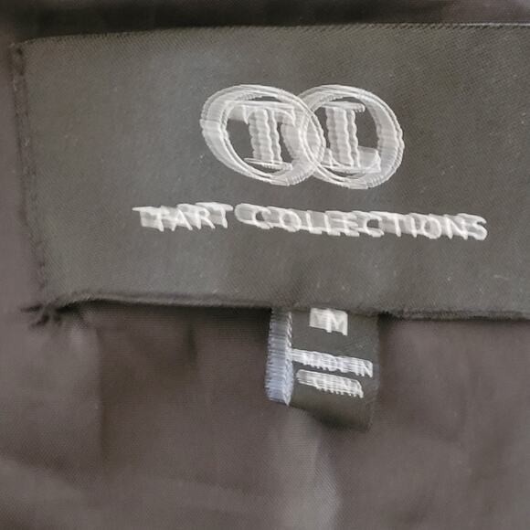 TART COLLECTIONS Gray White Teddy Vest Sz M Fuzzy Cozy Open Front Cottagecore - Picture 7 of 10